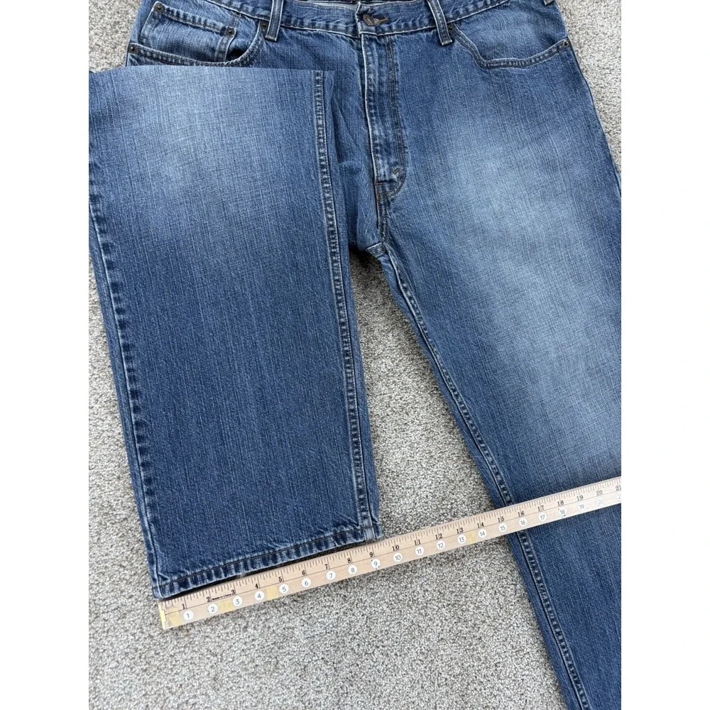 Levis Authentics Signature Jeans‎ Mens 38x32 Blue Loose Straight Cotton Y2K '09